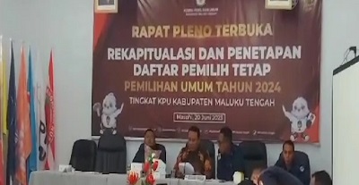 Kpu Maluku Tengah Tetapkan Daftar Pemilih Tetap Pemilu