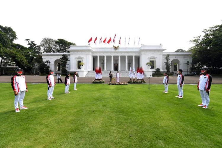 Presiden Joko Widodo Resmi Melepas Kontingen Indoneisa Ke Olimpiade Tokyo 2021