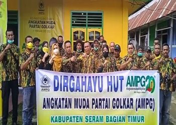 Pembagian Makanan Dan Masker Warnai HUT AMPG Ke-20 Di Kota Bula