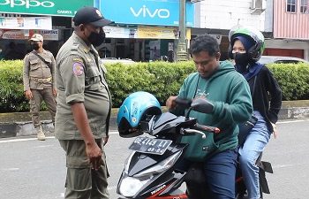 Operasi Yustisi, Masih Banyak Warga Kota Ambon Tidak Memakai Masker