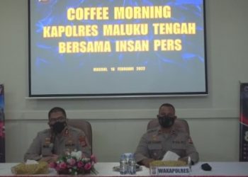 Polres Malteng Jalin Sinergitas Bersama Insan Pers Di Masohi 