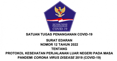 Satgas COVID-19 Terbitkan SE Tentang Protokol Kesehatan Perjalanan Luar Negeri Saat Pandemi 1 Satgas COVID-19 Terbitkan SE Tentang Protokol Kesehatan Perjalanan Luar Negeri Saat Pandemi