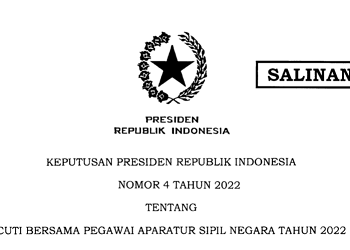 Inilah Aturan Tentang Cuti Bersama Pegawai Aparatur Sipil Negara Tahun 2022
