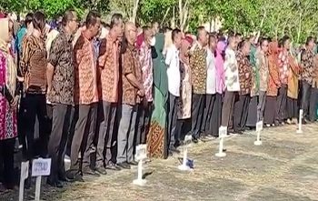 Apel Perdana: Penjabat Bupati Buru Minta Seluruh OPD Wajib Bersinergi