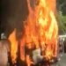 Polisi Masih Idetifikasi Penyebab Kebakaran Mobil Angkot Di Langgur