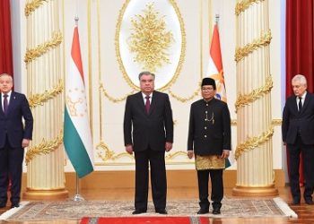 Dubes Fadjroel Rachman Serahkan Surat Kepercayaan  Kepada Presiden Republik Tajikistan