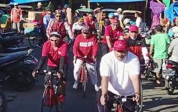 Songsong HUT RI-77, Masyarakat Kota Namlea Ramaikan Fun Bike