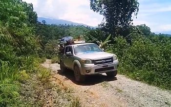 Penyidik Kejati Maluku, On The Spot Tinjau Proyek Jalan Inamosol