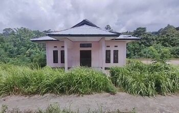 Pemdes Enggan Menggunakan Balai Pertemuan Desa Patahuwe Karena Miring