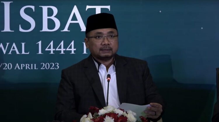 Pemerintah Tetapkan 1 Syawal 1444 H Jatuh pada Sabtu, 22 April 2023