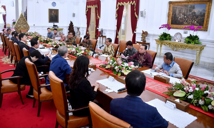 Presiden Jokowi Terima Delegasi Republik Korea