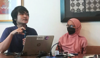 Manajer Pemantauan Sekretaris Nasional JPPR Aji Pangestu