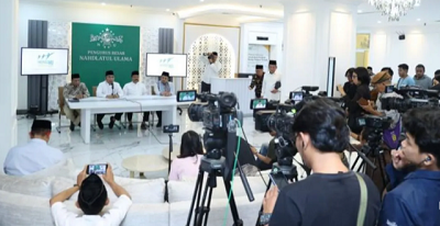 PBNU Siap Gelar Munas Alim Ulama dan Konferensi Besar untuk Membangun Masa Depan Bangsa 1 Ketua Umum PBNU KH Yahya Cholil Staquf dalam konferensi pers di Jakarta