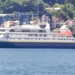 Kapal MV National Geographic Orion yang membawa 69 wisatawan mancanegara, tiba di Pelabuhan Jayapura, Papua
