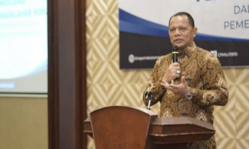 Pelaksana Harian Dirjen Bina Pemerintahan Desa (Pemdes) Kemendagri La Ode Ahmad Pidana Bolombo