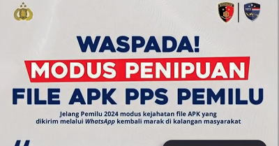 Polisi Himbau Warga Waspadai Penipuan Menggunakan Aplikasi PPS Pemilu 2024 1 Aplikasi penipuan PPS Pemilu 2024