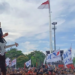 Kelompok musik KOTAK membuka gelaran kampanye terbuka "Hajatan Rakyat" pasangan capres-cawapres nomor urut 3 Ganjar Pranowo-Mahfud MD di Lapangan Tegalega, Bandung