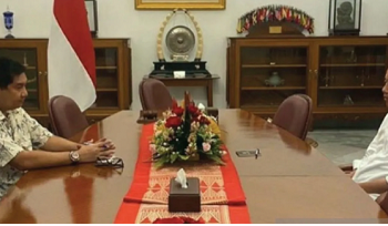 Maruarar Sirait bertemu dengan Presiden Joko Widodo