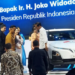 Presiden Jokowi di ajang pameran otomotif IIMS 2024 di JiExpo, Jakarta Pusat