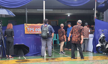 Suasana di TPS 86, Kecamatan Pasar Kemis, Kabupaten Tangerang