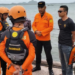 Unit Siaga Sar Serasan saat melakukan persiapan evakuasi