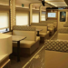 Jejeran kursi dalam Kereta Ekonomi Stainless Steel New Generation