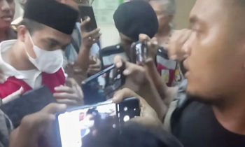 Mantan Kasat Narkoba Polres Lamsel usai mendengarkam putusan
