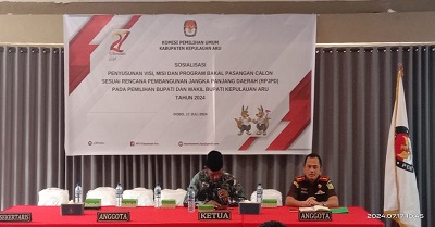 KPU Aru Sosialisasi Visi Misi dan Program Bacalkada Sesuai RPJMD 1 IMG 20240717 WA0006