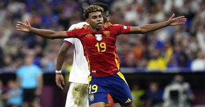 Spanyol Vs Prancis: Menang 2-1, Tim Matador ke Final Euro 2024 1 lamine yamal 2 169