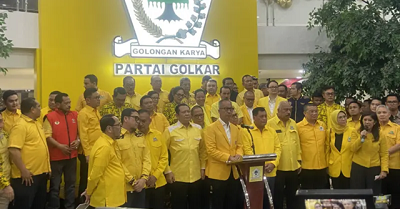 Rapat Pleno DPP Golkar Tetapkan Agus Gumiwang sebagai Plt Ketua Umum 1 Plt Ketua Umum Partai Golkar Agus Gumiwang di kantor DPP Partai Golkar, Selasa (13/8/2024)