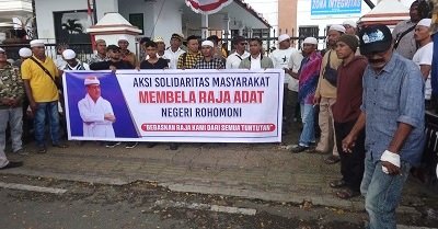 Aksi Solidaritas Warga Rohomoni Minta Daud Sangadji Dibebaskan Teli Nio Diadili 1 Image1 9