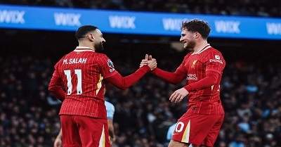 Salah Bersinar, Liverpool Bungkam Manchester City 2-0 di Etihad 1 Mohamed Salah