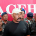 Ketua Mualimin Aceh sekaligus Wakil Panglima GAM Pusat, Darwis Jeunib saat memberikan keterangan usai Presiden Prabowo mengembalikan empat pulau ke Aceh, di Banda Aceh, Salasa (17/6/2025)