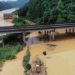 area terdampak banjir di Dongping, wilayah Zhenghe, Kota Nanping, Provinsi Fujian, China tenggara