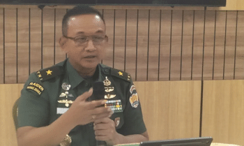 Kepala Dinas Penerangan TNI AD (Kadispenad) Brigjen TNI Wahyu Yudhayana saat di Mabes AD, Jakarta Pusat, Senin (11/8/2025)