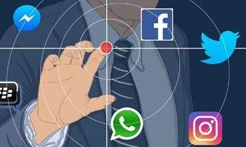 ulustrasi media sosial