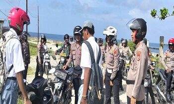 Sikapi Kamtibmas di Kota Dobo, Polres Aru Gelar Patroli Gabungan