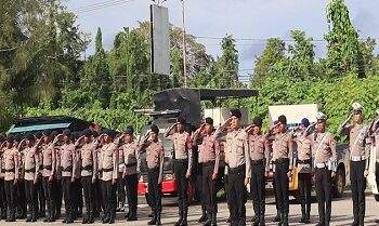 Polres Kepulauan Aru Gelar Apel Kesiapsiagaan Hadapi Cuaca Ekstrem