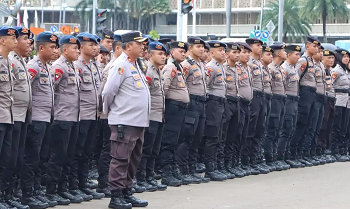 2.617 Personel Amankan Aksi Buruh di Monas