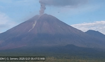 Semeru Erupsi, Letusan Capai 1,2 Km