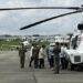 Prabowo Naik Heli dari Medan Tinjau Posko Pengungsian di Langkat