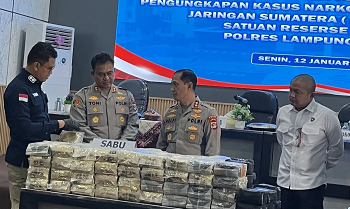 Polisi Buru Otak Penyelundupan 122 Kg Sabu di Bakauheni