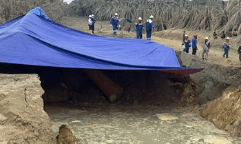 Ledakan Pipa Gas TGI Rusak Lima Rumah di Inhu