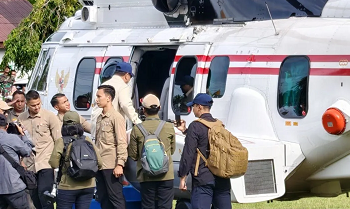 Prabowo ke Aceh Tamiang Tinjau Hunian Danantara