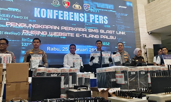 Polri Tahan 5 Tersangka e-Tilang Palsu