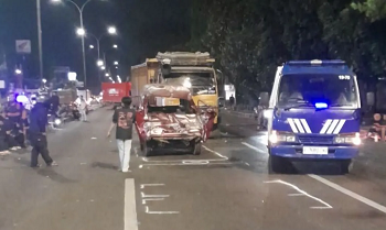 Empat Kendaraan Tabrakan Beruntun di Bandung