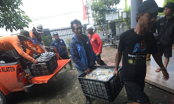 Talud Rusak Perparah Banjir di Klaten