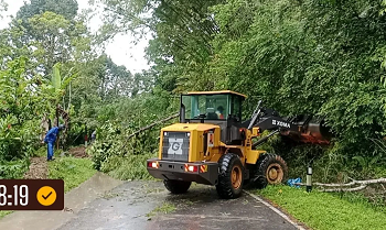 Jalan Padang–Medan Tertutup Longsor di Palupuh Agam