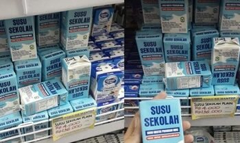 Viral 'Susu Sekolah Program MBG' di Minimarket, Netizen Soroti Label Tidak untuk Dijual