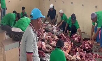 Masjid Agung Ibnu Abdullah Masohi Bagikan Ratusan Paket Daging Kurban